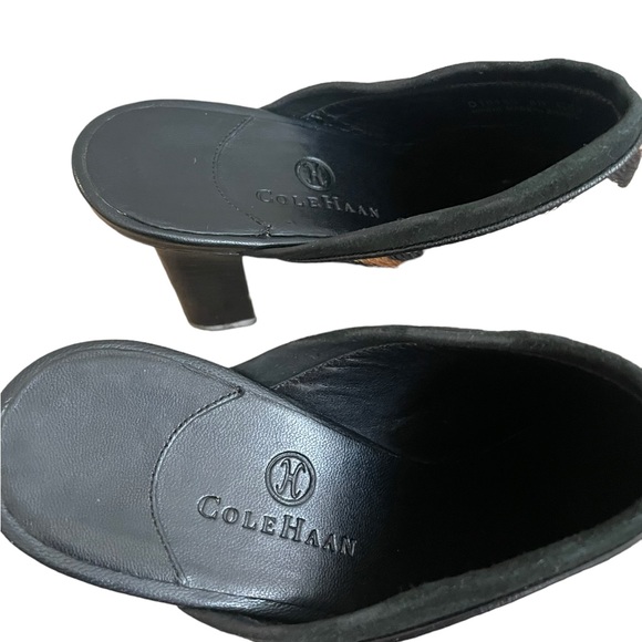 COLE HAAN Womens Annette Clog Leopard Print Heeled Size 8 - Picture 3 of 12